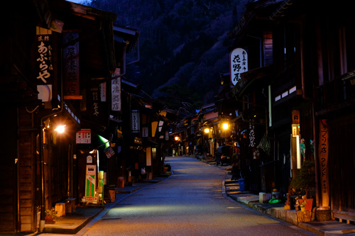 奈良井宿の夜景