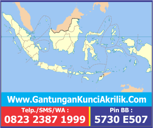 gantungan kunci akrilik peta indonesia